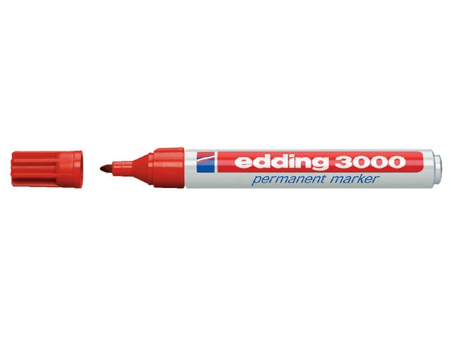 Viltstift Edding 3000 rond rood                                                                     